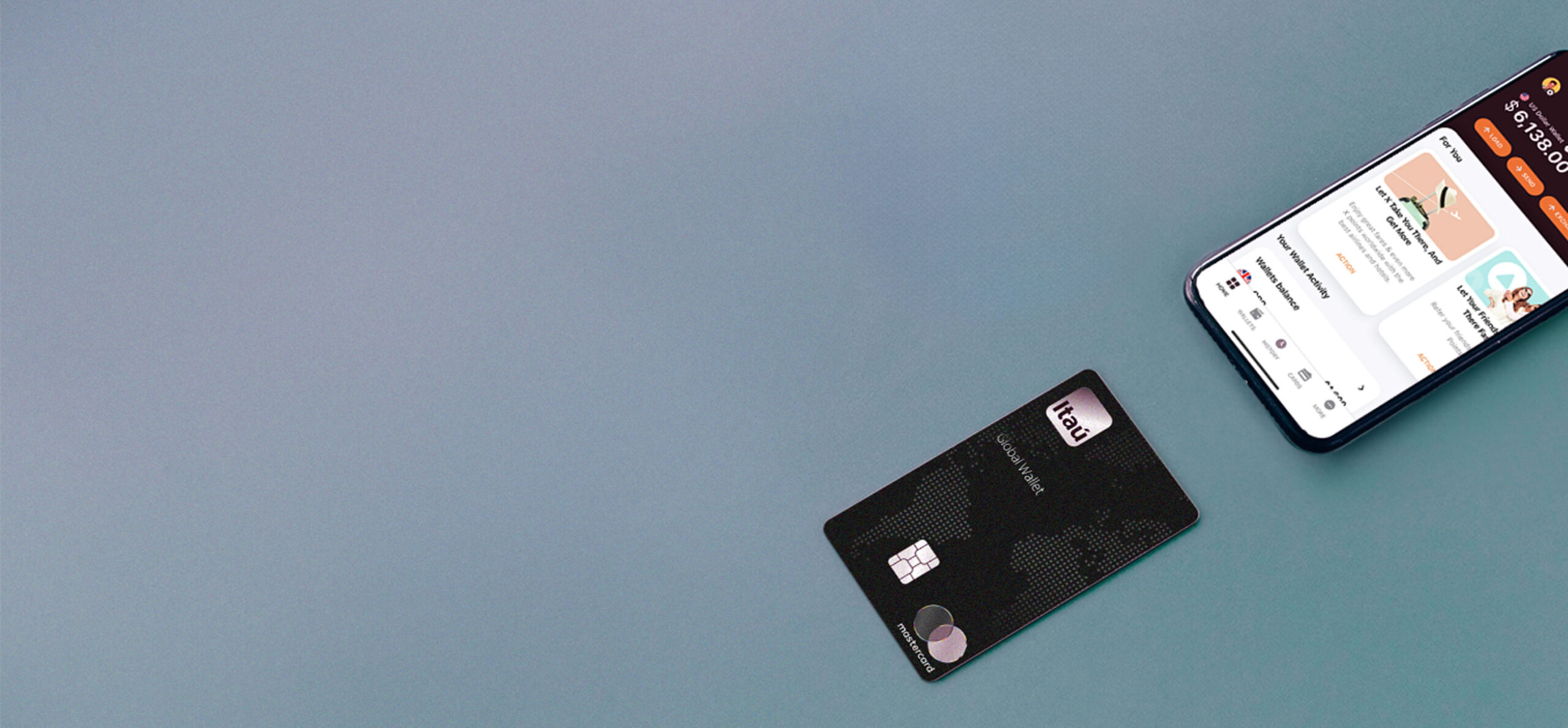 Itau Global Wallet Mastercard and App Dashboard